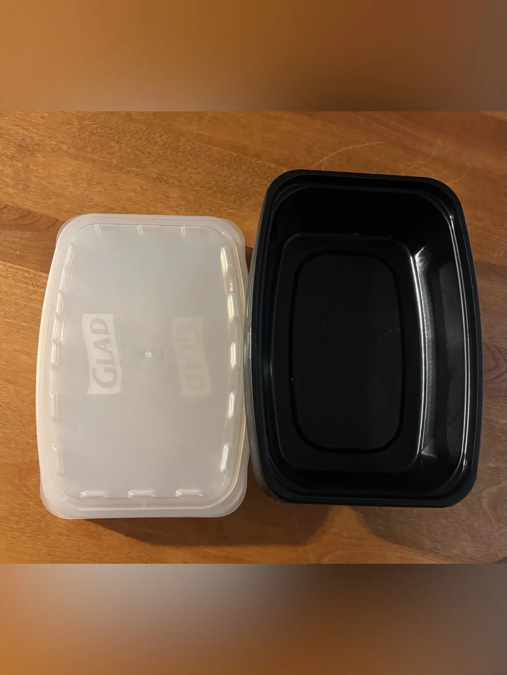 Food Storage Container Set - Black Base with Clear Lid